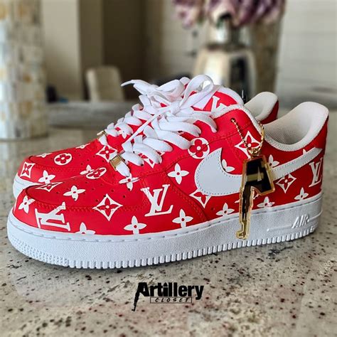 red louis vuitton air force 1|lv air force 1 price.